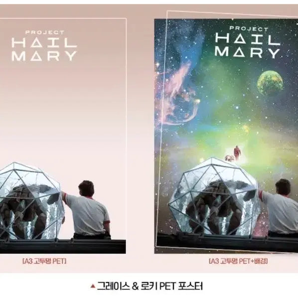 [BUNJANG] Project Hail Mary Grace Rocky PET Poster / 프로젝트 헤일메리 그레이스 로키 pet 포스터 3주차 굿즈 특전