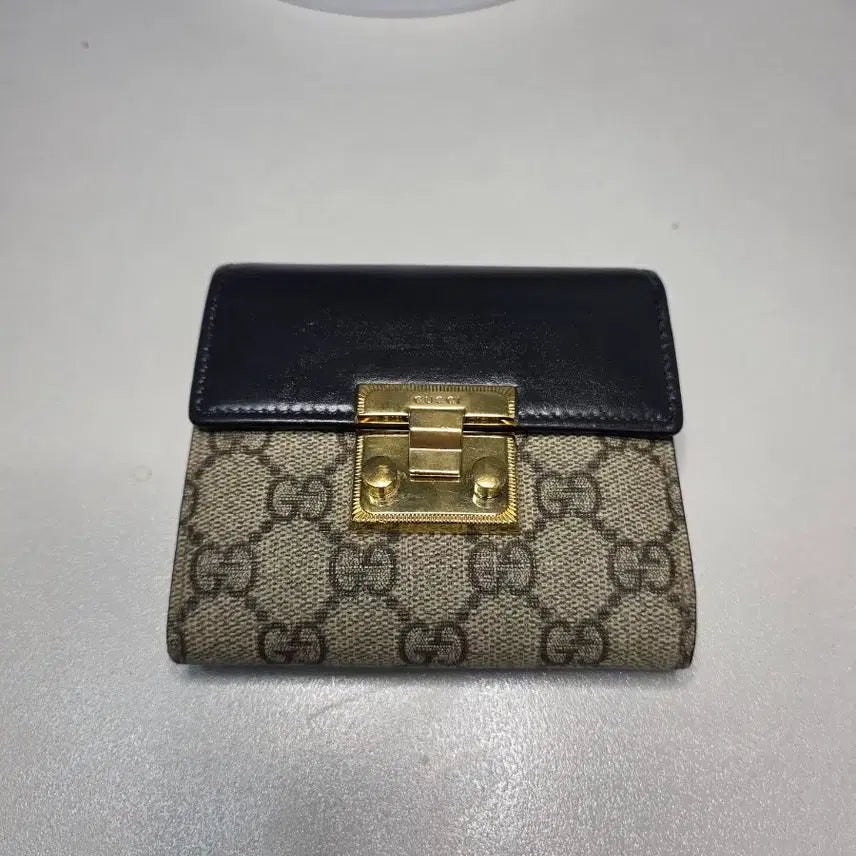 [BUNJANG] Gucci GG Supreme Bifold Wallet Black / 구찌 GG 수프림 반지갑 블랙