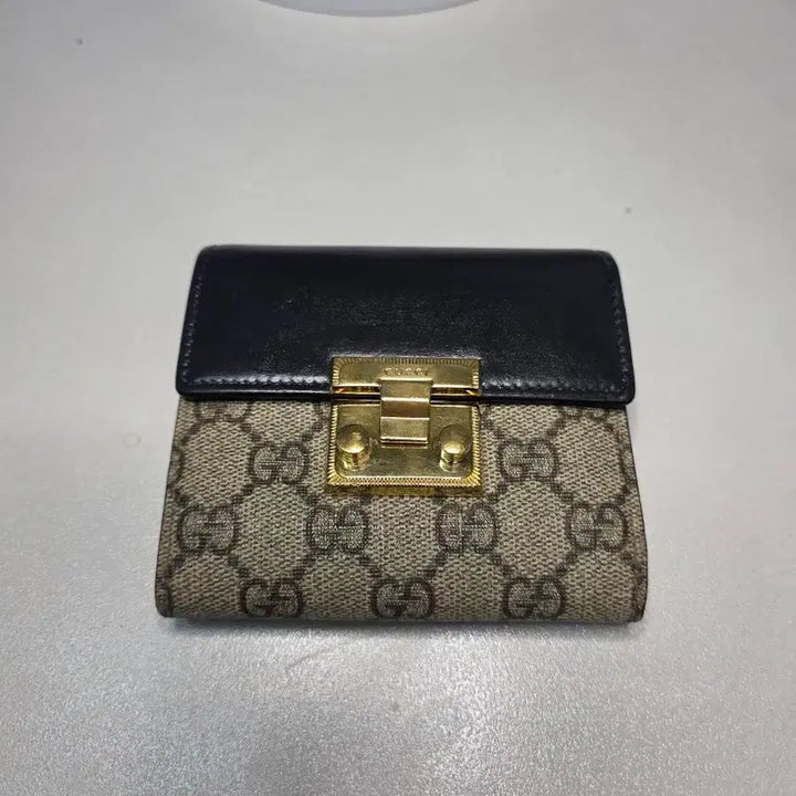 [BUNJANG] Gucci GG Supreme Bifold Wallet Black / 구찌 GG 수프림 반지갑 블랙