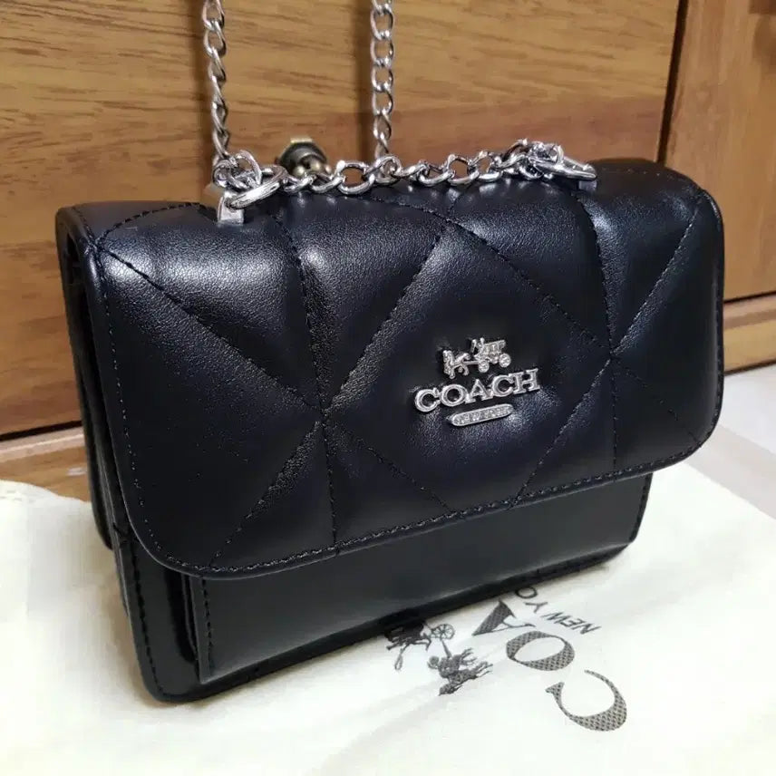[BUNJANG] Coach Diamond Quilted Crossbody Bag / 새상품급)코치 다이아퀼팅 크로스백