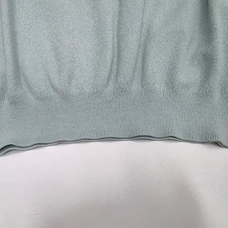 [BUNJANG] Hazzys Mint Green Short Sleeve Knit Polo Shirt / [드라이완료] 헤지스 민트색 반팔 카라 니트(95)