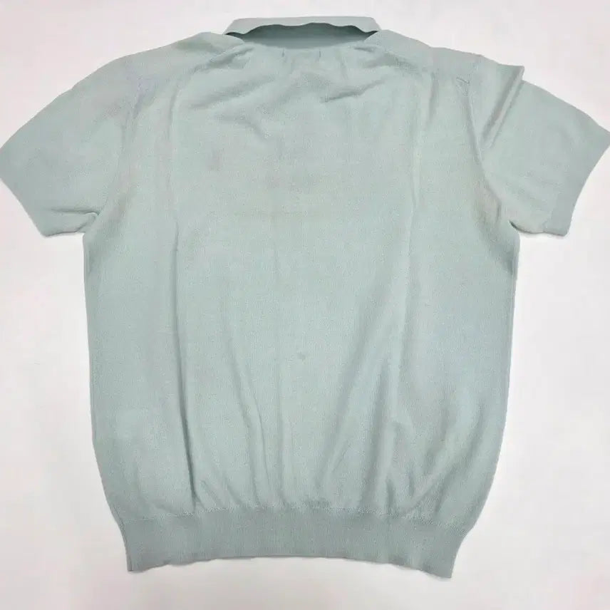 [BUNJANG] Hazzys Mint Green Short Sleeve Knit Polo Shirt / [드라이완료] 헤지스 민트색 반팔 카라 니트(95)