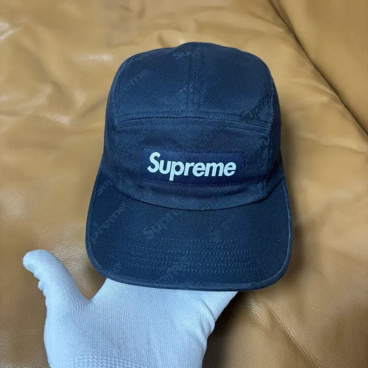 [BUNJANG] Supreme Camp Cap Hat Box Logo Jacquard Navy / 슈프림 캠프캡 모자 박스로고 자카드 네이비