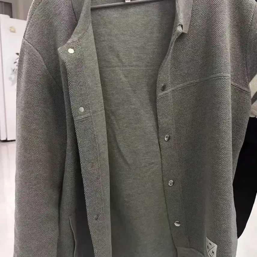 [BUNJANG] HECHTER Paris Gray Snap Jacket XXL / HECHTER 파리 그레이 스냅 자켓 XXL