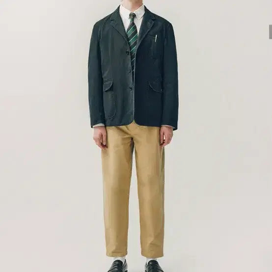 [BUNJANG] Yale Vintage Chino Blazer Pants Setup Navy L / 예일 빈티지 치노 블레이저 팬츠 셋업 네이비 L