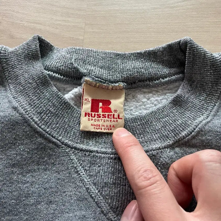 [BUNJANG] Russell 70s Vintage Sweatshirt Melange Gray / [XL] 70s 빈티지 러셀 스웻셔츠 맨투맨 멜란지그레이