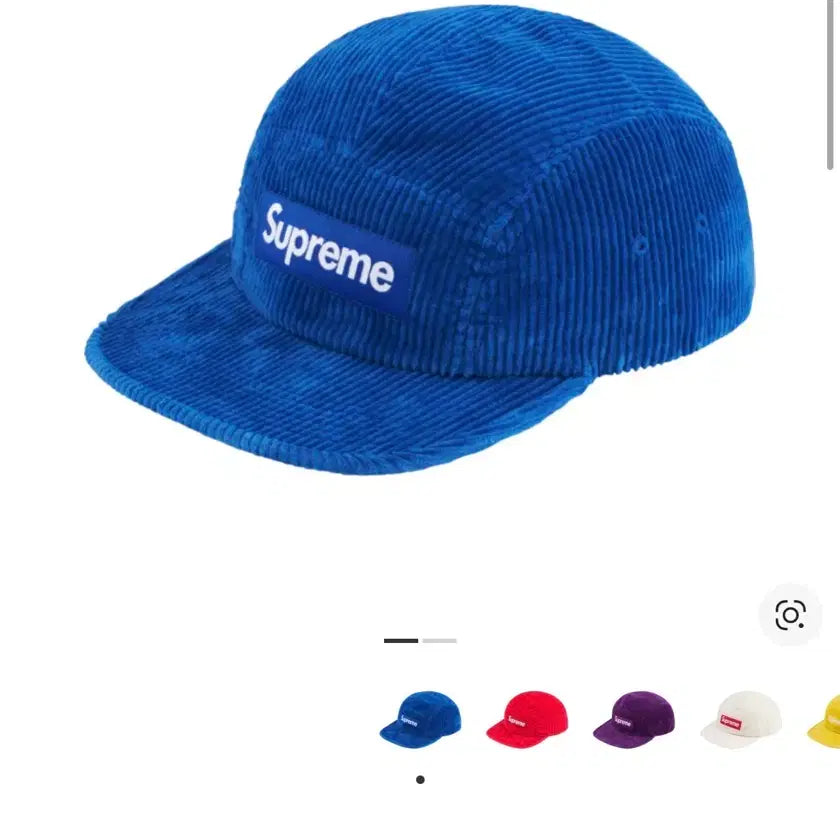 [BUNJANG] Supreme Camp Cap 24FW Corduroy Hat / 슈프림 캠프캡 모자 박스로고 24fw 코듀로이 로얄