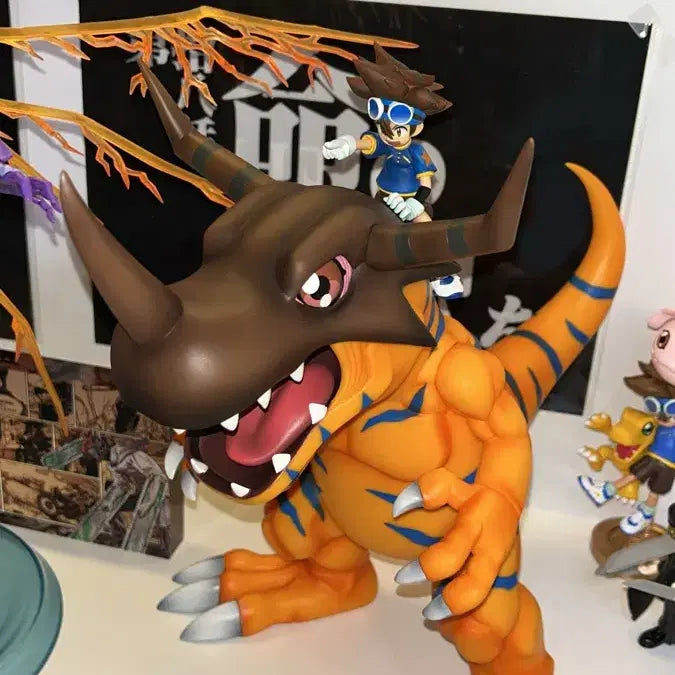 [BUNJANG] MegaHouse GEM Greymon &amp; Taichi Figure / (급처)메가하우스 GEM 디지몬 그레이몬 타이치 피규어