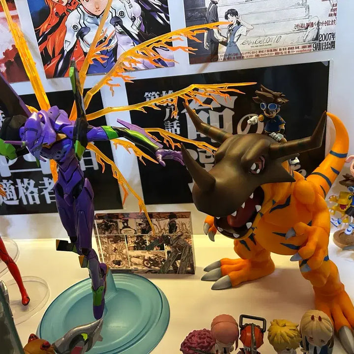 [BUNJANG] MegaHouse GEM Greymon &amp; Taichi Figure / (급처)메가하우스 GEM 디지몬 그레이몬 타이치 피규어