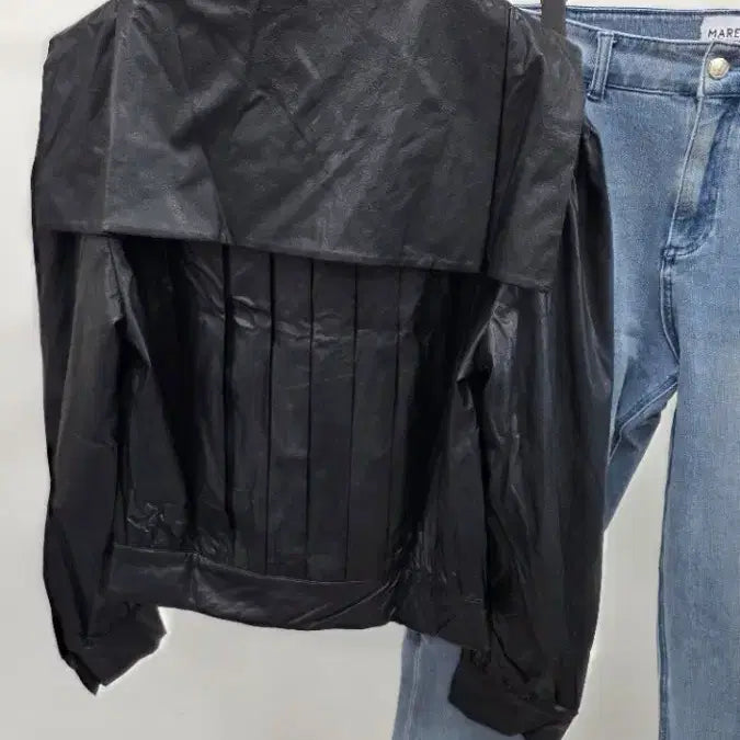 [BUNJANG] Lucky Chouette Eco Leather Jacket / (@땡처리)럭키 슈에뜨 에코래더 자켓 38(~100)