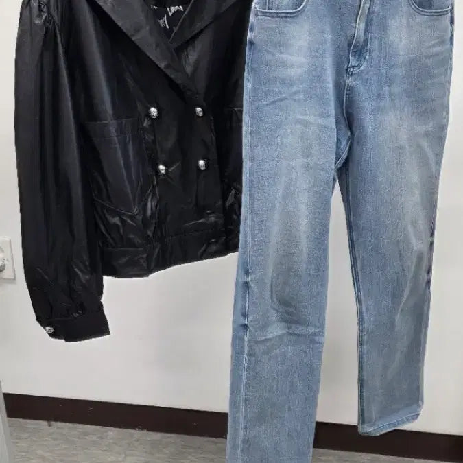 [BUNJANG] Lucky Chouette Eco Leather Jacket / (@땡처리)럭키 슈에뜨 에코래더 자켓 38(~100)