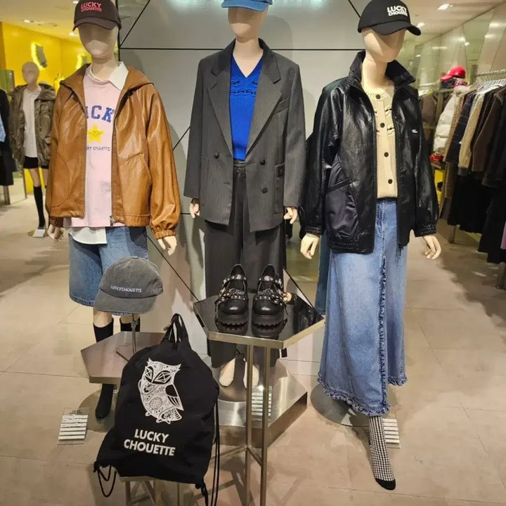 [BUNJANG] Lucky Chouette Eco Leather Jacket / (@땡처리)럭키 슈에뜨 에코래더 자켓 38(~100)