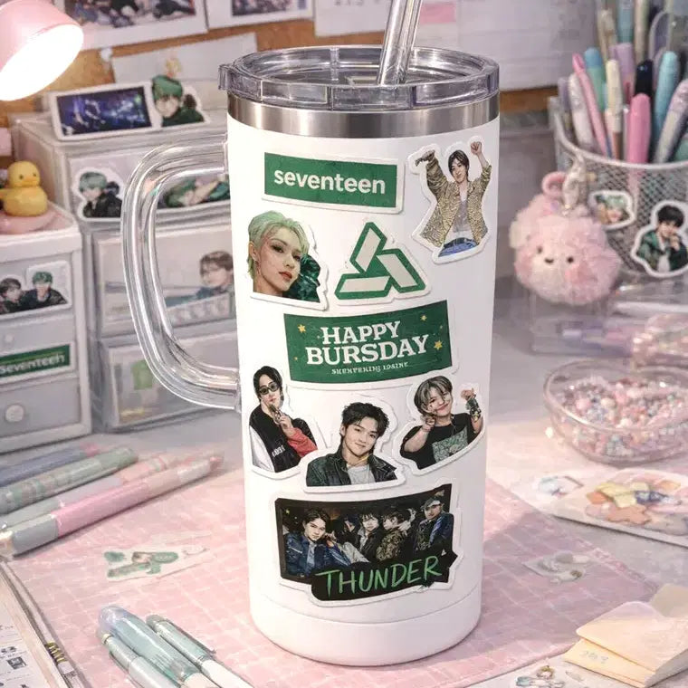 [BUNJANG] SEVENTEEN Sticker Set (55 pcs) / 세븐틴 스티커 55장 팬굿즈 다꾸 폰꾸