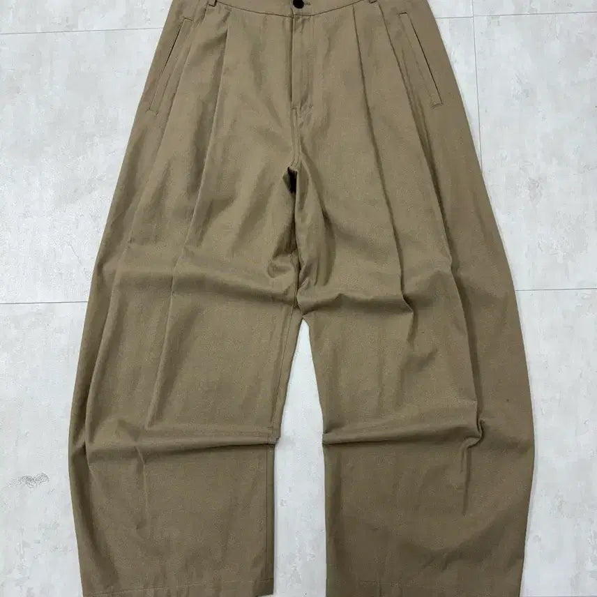 [BUNJANG] BEGIN 2.0.2 Beige Wide Slacks / 