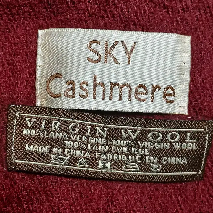 [BUNJANG] Sky Cashmere Virgin Wool Scarf / 스카이 캐시미어 버진울 머플러