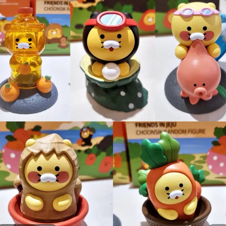 [BUNJANG] Kakao Friends Jeju Chunsik Figure Full Set / 카카오프렌즈 제주 춘식이 피규어 풀세트