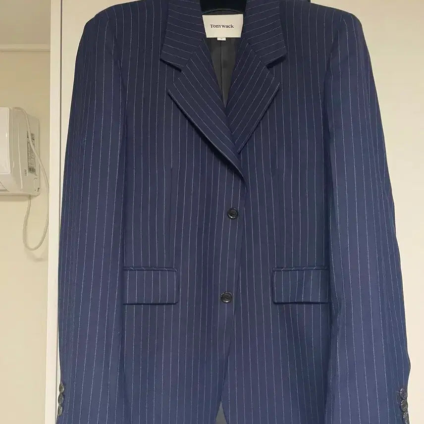[BUNJANG] Toni Wek Navy Striped Blazer / 토니웩 블레이져