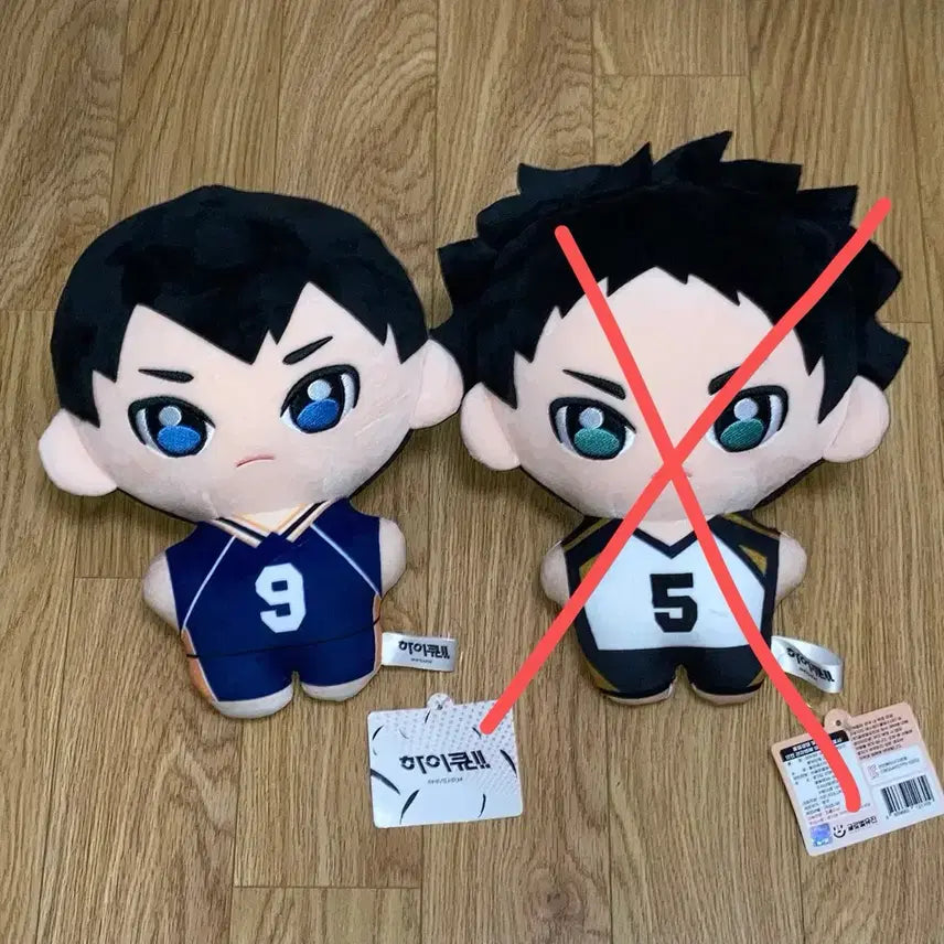 [BUNJANG] Haikyuu Kageyama Tobio Akaashi Keiji Medium Plush / 정품 새상품) 하이큐 카게야마 토비오 아카아시 케이지 중형 인형