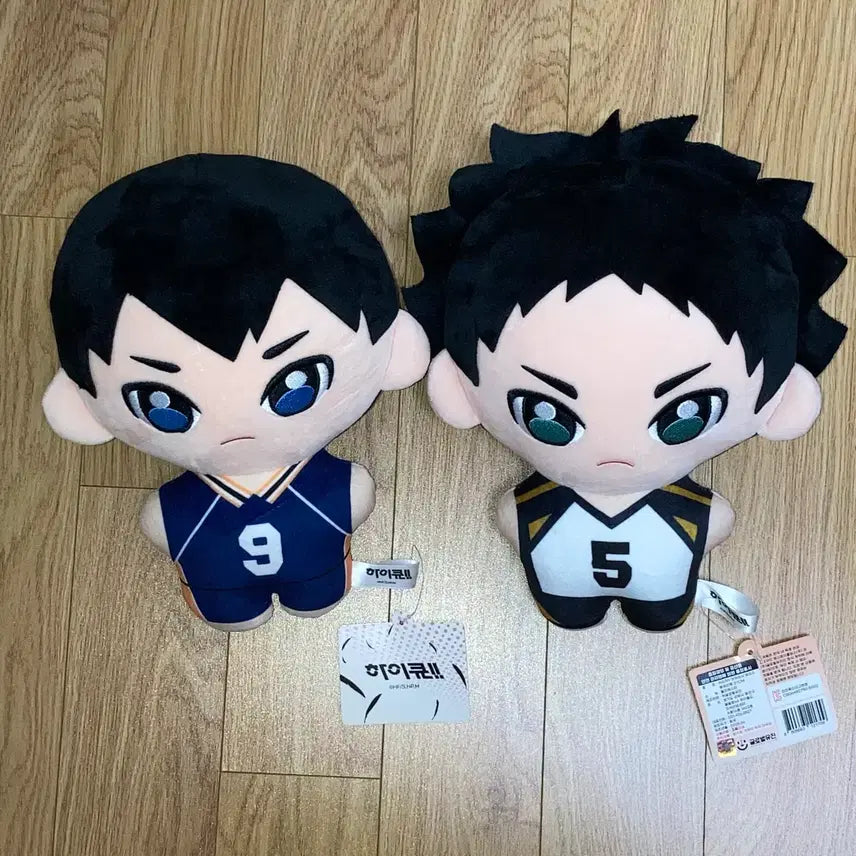 [BUNJANG] Haikyuu Kageyama Tobio Akaashi Keiji Medium Plush / 정품 새상품) 하이큐 카게야마 토비오 아카아시 케이지 중형 인형
