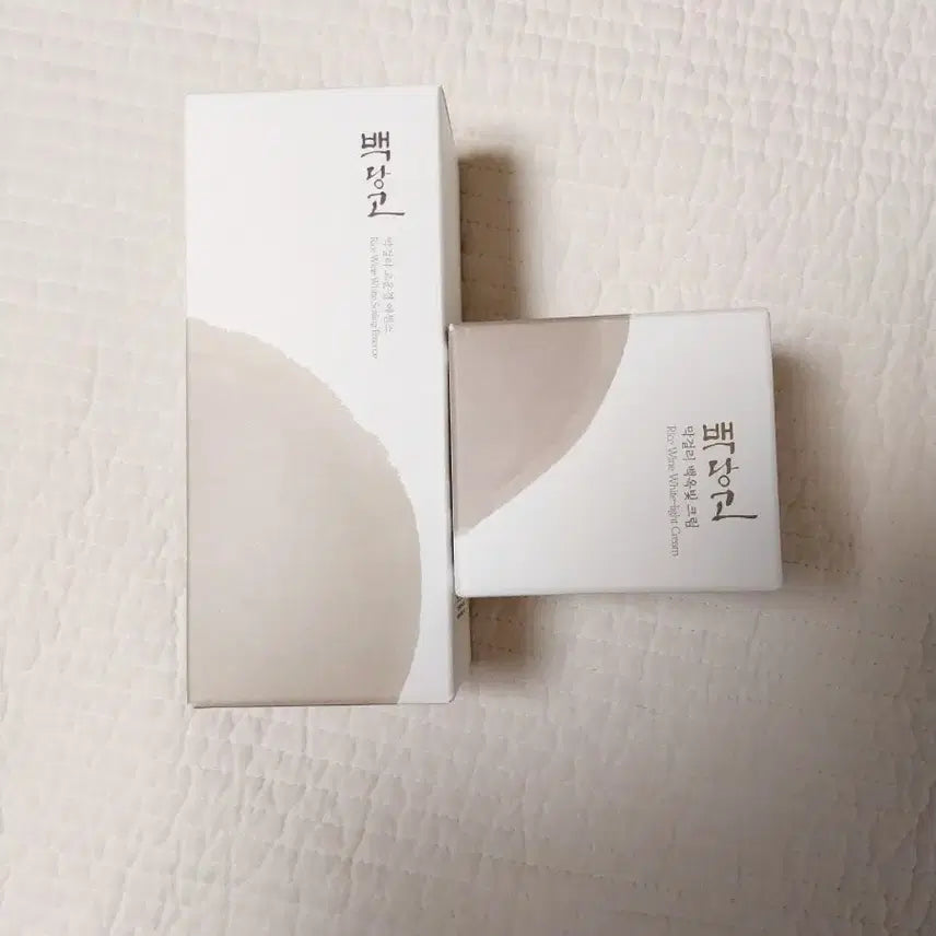 [BUNJANG] Baekdango Goun-gyeol Essence &amp; Baekokbit Cream Set / 백당고 막걸리 고운결 에센스 백옥빛 크림