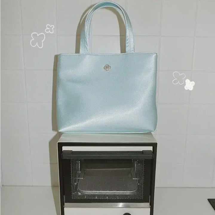 [SOLD OUT] 택포>히어리 마리 실크 토트백 블루