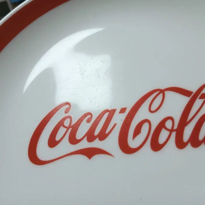 [BUNJANG] Coca-Cola Milk Glass Plate and Cup Set / 코카콜라 접시,컵