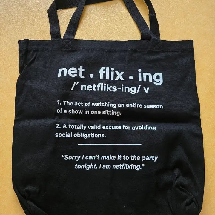 [BUNJANG] Netflix Eco Bag / 에코백 (미사용)