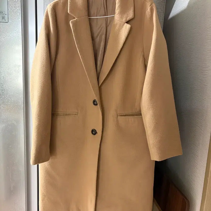 [BUNJANG] Unbranded Beige Coat / 55-66 코트  드라이했음
