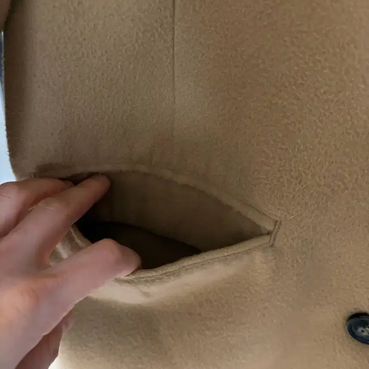 [BUNJANG] Unbranded Beige Coat / 55-66 코트  드라이했음