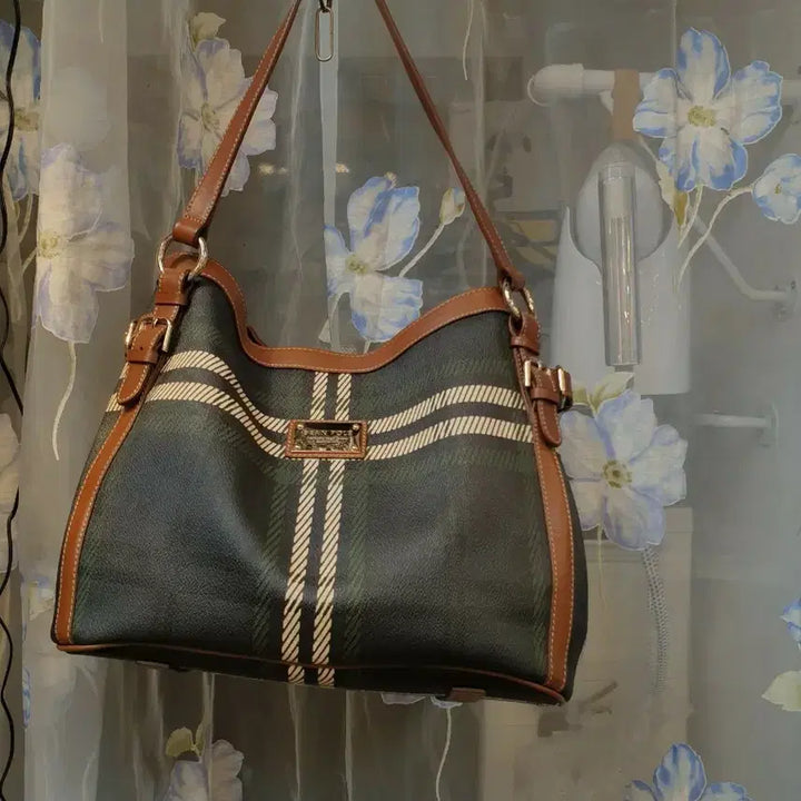 [BUNJANG] Beanpole Check Shoulder Bag / 빈폴체크숄더백