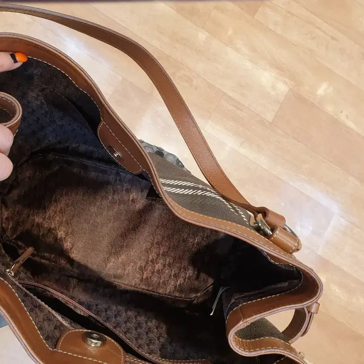[BUNJANG] Beanpole Check Shoulder Bag / 빈폴체크숄더백