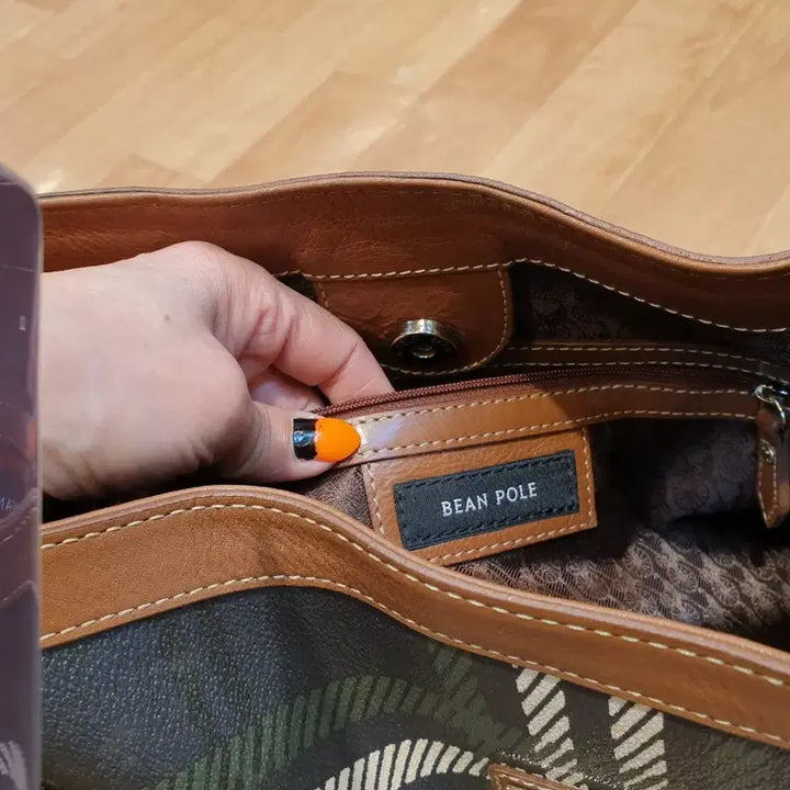 [BUNJANG] Beanpole Check Shoulder Bag / 빈폴체크숄더백