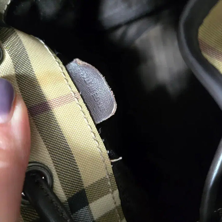[BUNJANG] Burberry Check Bucket Shoulder Bag / 버버리 체크 버킷백 숄더백