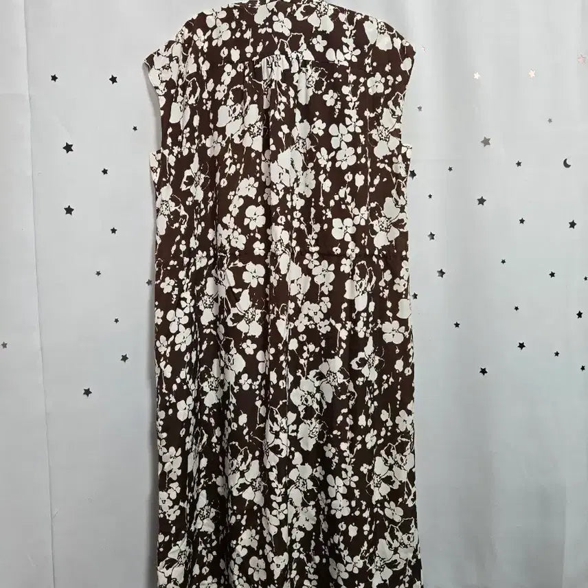 [BUNJANG] Celebshop Brown Flower Pattern Strap Dress Size 95 / 셀렙샵 브라운 플라워 패턴 끈 원피스 95