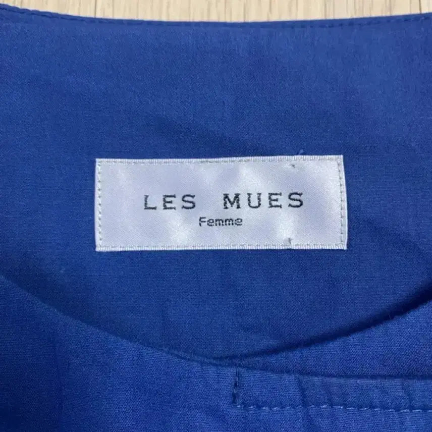 [BUNJANG] LES MUES Checkered Royal Blue Double Button Jacket / [새상품] 일본 LES MUES 체크 배색 로열블루 더블버튼 자켓 (M)