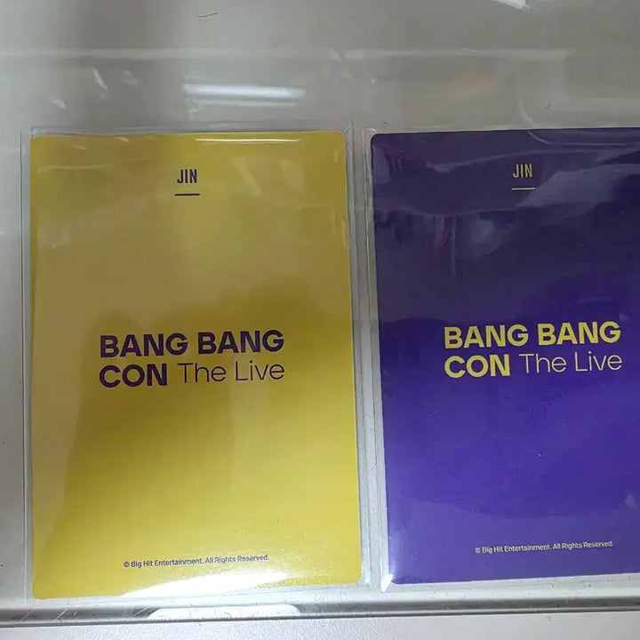 [BUNJANG] BTS Jin Bang Bang Con Photocard Holder Keyring / (2장) 방탄소년단 bts 방방콘 카드홀더 키링 진 석진 포카