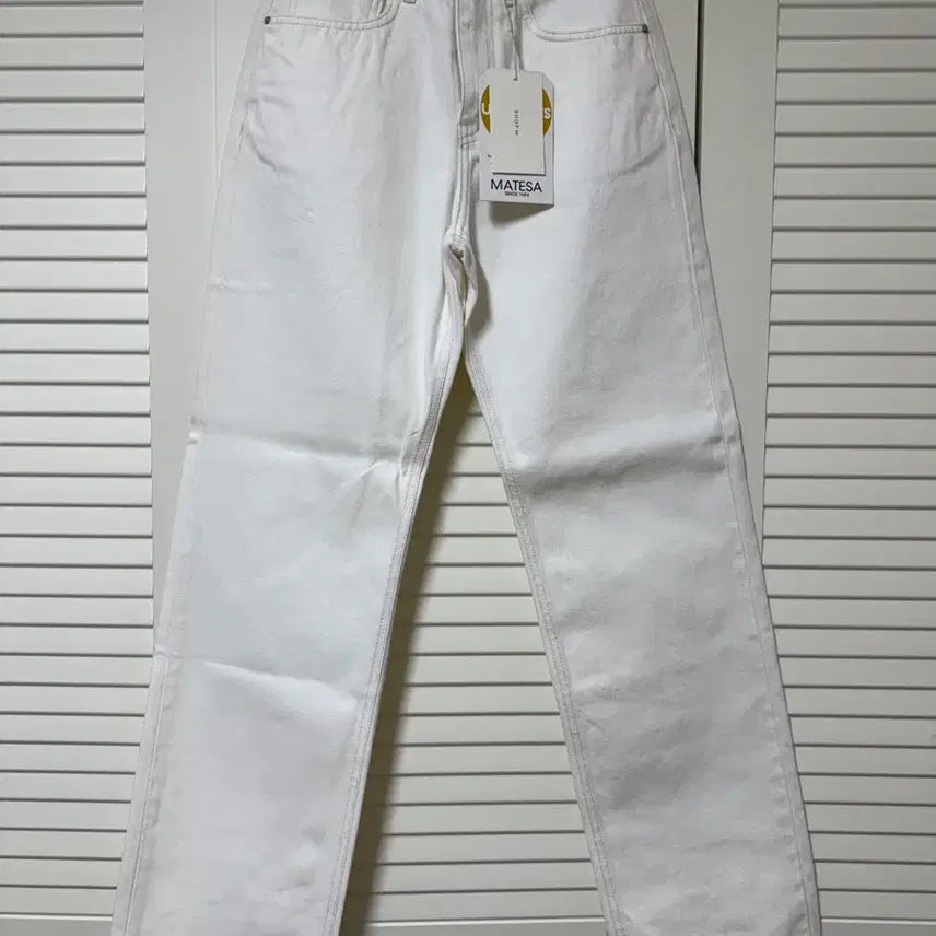 [BUNJANG] Shop M White Denim XS Pants / <새상품>샵엠 화이트데님xs