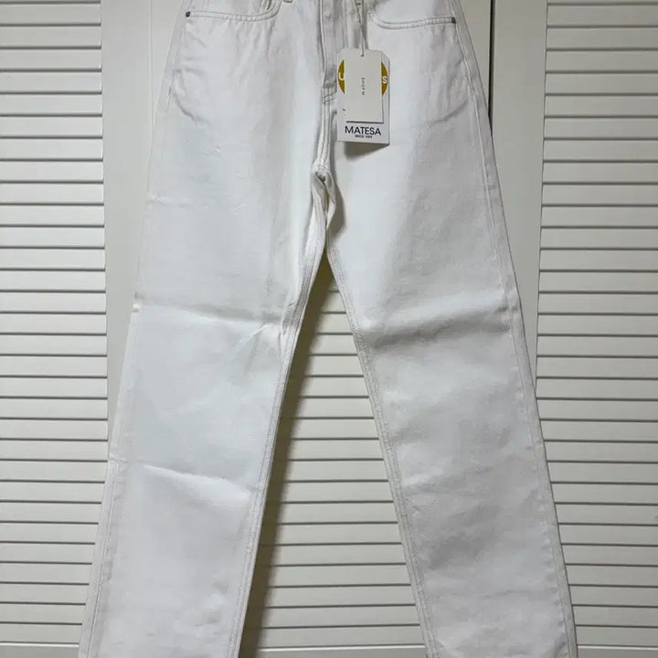 [BUNJANG] Shop M White Denim XS Pants / <새상품>샵엠 화이트데님xs