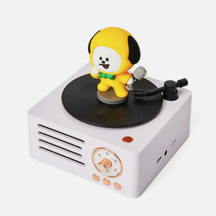 [BUNJANG] BT21 Chimmy Bluetooth Turntable Speaker / BTS BT21 턴테이블 블루투스 스피커 치미 새제품