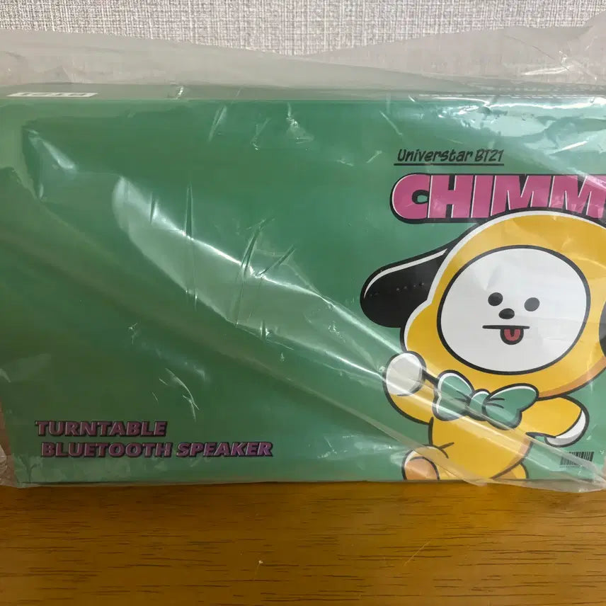 [BUNJANG] BT21 Chimmy Bluetooth Turntable Speaker / BTS BT21 턴테이블 블루투스 스피커 치미 새제품