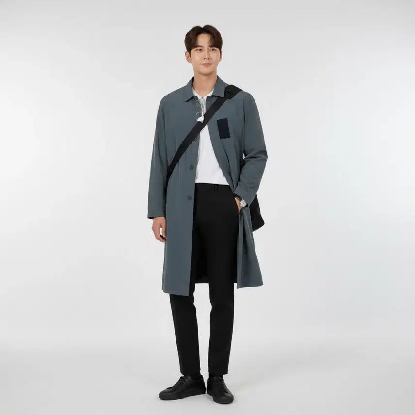 [BUNJANG] 8 Seconds Nylon Mac Coat Charcoal / (미착용 새상품) 에잇세컨즈 남성 나일론 맥코트 차콜