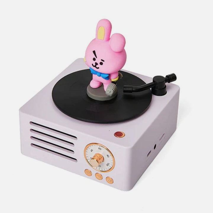 [BUNJANG] BT21 COOKY Bluetooth Turntable Speaker / BTS BT21 턴테이블 블루투스 스피커 쿠키 새제품