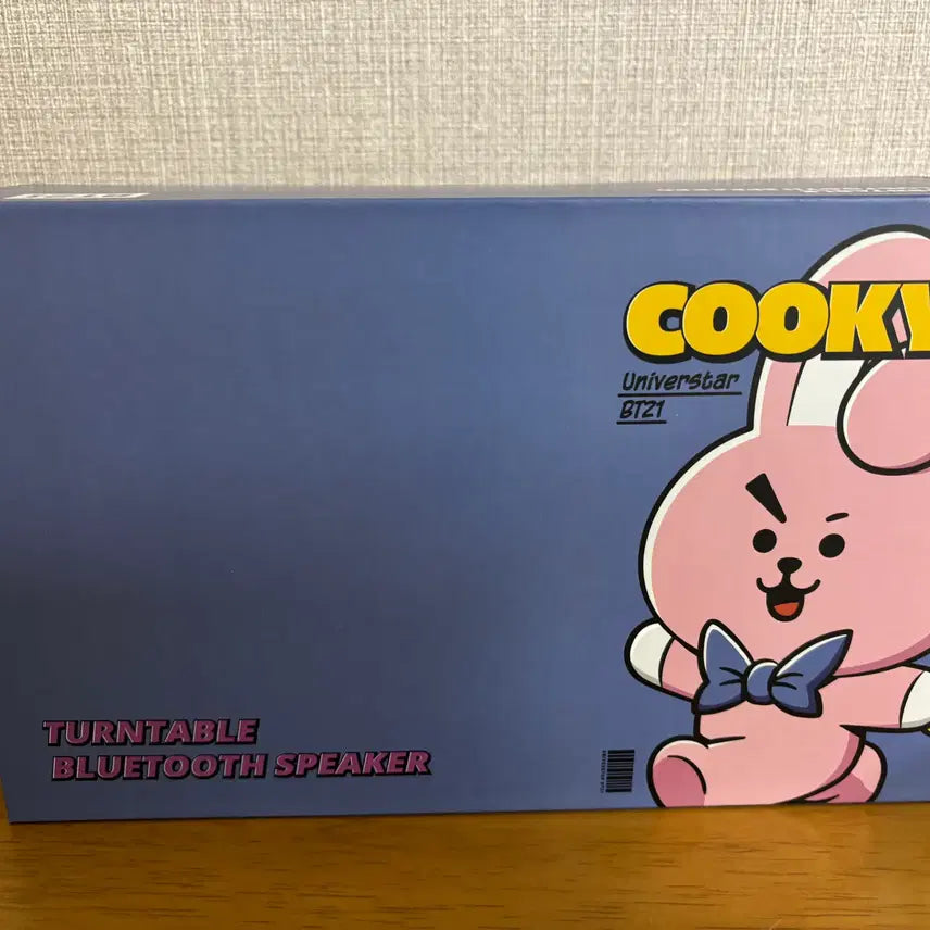 [BUNJANG] BT21 COOKY Bluetooth Turntable Speaker / BTS BT21 턴테이블 블루투스 스피커 쿠키 새제품