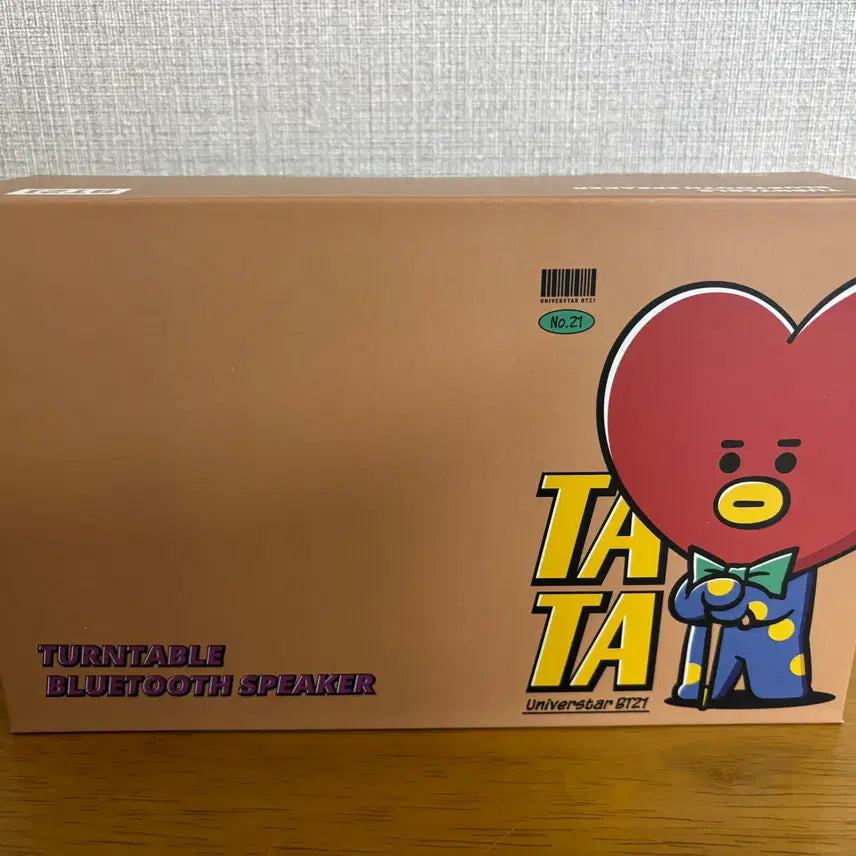 [BUNJANG] BT21 Tata Bluetooth Turntable Speaker / BTS BT21 턴테이블 블루투스 스피커 타타 새제품