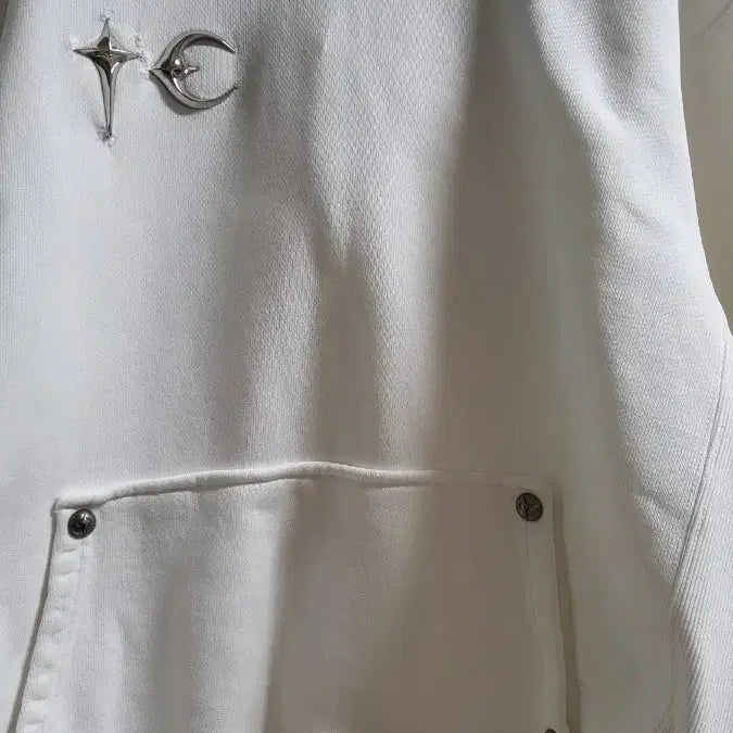 [BUNJANG] Thug Club Armor Hoodie White / Thug club 떠그클럽 아머후드티