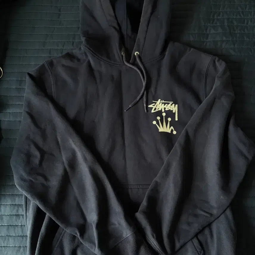[BUNJANG] Stussy Crown Hoodie Navy / 빈티지 스투시 크라운 후드티 네이비