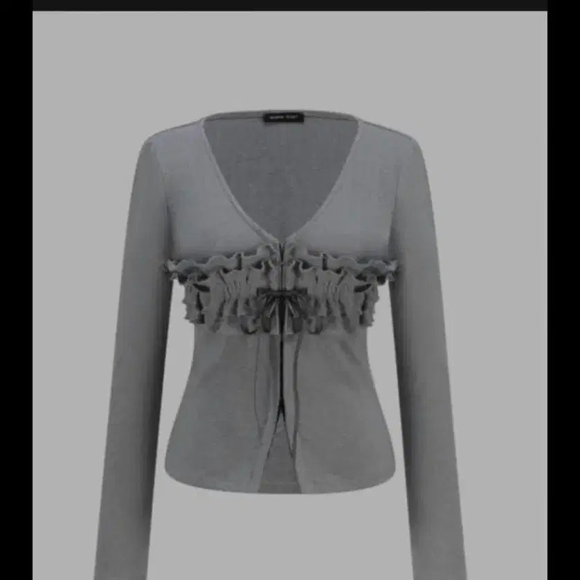 [BUNJANG] Runway Ticket Ending Ribbon Frill Cardigan / 런웨이티켓 ending ribbon frill cardigan
