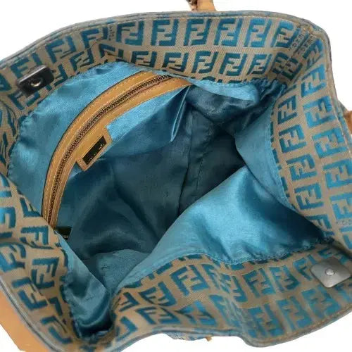 [BUNJANG] Fendi FF Zucchino Fabric Shoulder Bag / 정품 펜디 FF 주카 패브릭 숄더백
