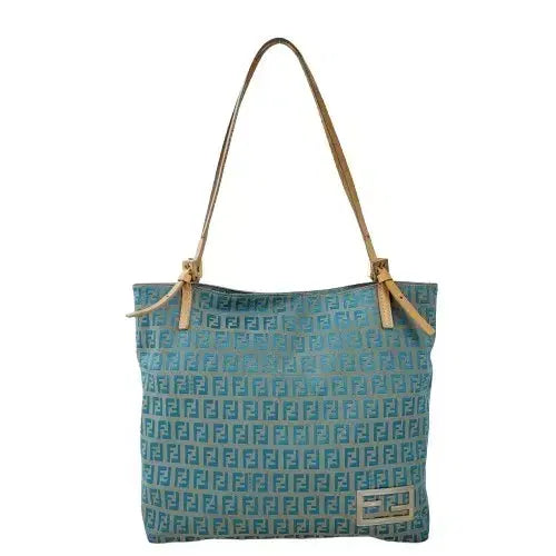 [BUNJANG] Fendi FF Zucchino Fabric Shoulder Bag / 정품 펜디 FF 주카 패브릭 숄더백