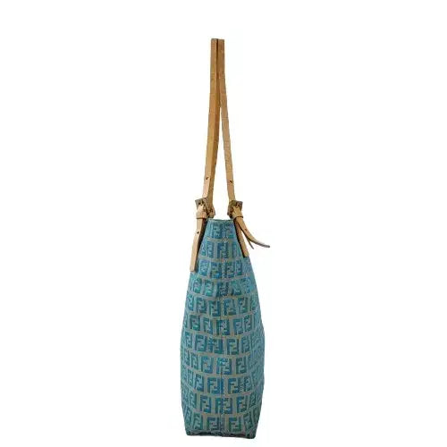 [BUNJANG] Fendi FF Zucchino Fabric Shoulder Bag / 정품 펜디 FF 주카 패브릭 숄더백